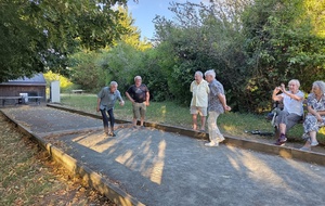 La partie de pétanque du soir